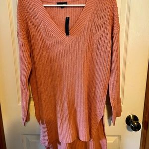 Ambiance Apparel small new with tags V neck pink sweater